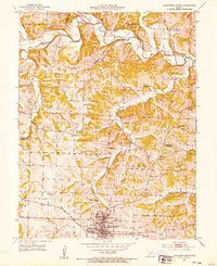 Download a high-resolution, GPS-compatible USGS topo map for California North, MO (1953 edition)