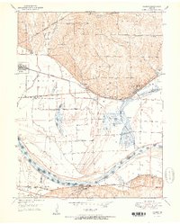 Download a high-resolution, GPS-compatible USGS topo map for Camden, MO (1951 edition)