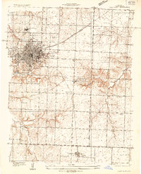preview thumbnail of historical topo map of Vernon County, MO in 1933