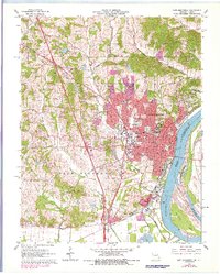Download a high-resolution, GPS-compatible USGS topo map for Cape Girardeau, MO (1978 edition)
