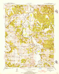 Download a high-resolution, GPS-compatible USGS topo map for Caplinger Mills, MO (1954 edition)