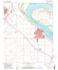 1971 Map of Caruthersville, 1983 Print