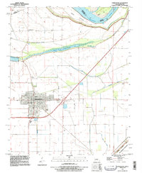 Download a high-resolution, GPS-compatible USGS topo map for Charleston, MO (1996 edition)