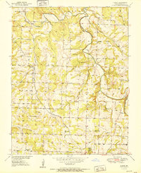 Download a high-resolution, GPS-compatible USGS topo map for Cliquot, MO (1951 edition)