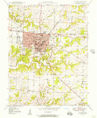 1948 Map of Columbia, 1956 Print