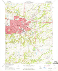 Download a high-resolution, GPS-compatible USGS topo map for Columbia, MO (1968 edition)