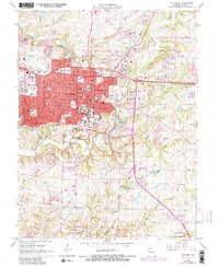 Download a high-resolution, GPS-compatible USGS topo map for Columbia, MO (1982 edition)