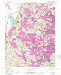 Download a high-resolution, GPS-compatible USGS topo map for Creve Coeur, MO (1989 edition)