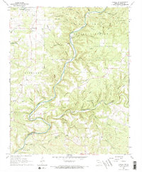 Download a high-resolution, GPS-compatible USGS topo map for Cureall NW, MO (1969 edition)