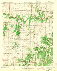 preview thumbnail of historical topo map of Vernon County, MO in 1942