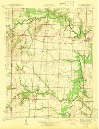 Download a high-resolution, GPS-compatible USGS topo map for Deerfield, MO (1942 edition)