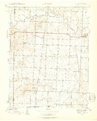 1939 Map of Deerfield, 1953 Print