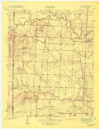 Download a high-resolution, GPS-compatible USGS topo map for Deerfield, MO (1942 edition)