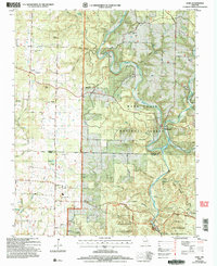 preview thumbnail of historical topo map of Douglas County, MO in 2004