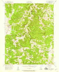 1954 Map of Edgar Springs, MO, 1959 Print