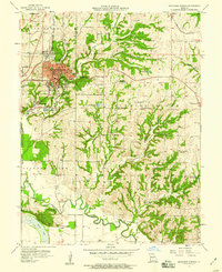 Download a high-resolution, GPS-compatible USGS topo map for Excelsior Springs, MO (1958 edition)