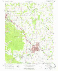 preview thumbnail of historical topo map of Farmington, MO in 1964