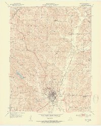 Download a high-resolution, GPS-compatible USGS topo map for Fayette, MO (1954 edition)