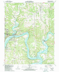 Download a high-resolution, GPS-compatible USGS topo map for Forsyth, MO (1989 edition)
