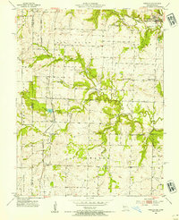 Download a high-resolution, GPS-compatible USGS topo map for Freeman, MO (1954 edition)