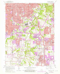 Download a high-resolution, GPS-compatible USGS topo map for Grandview, MO (1976 edition)