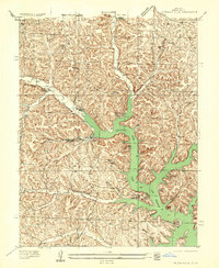 preview thumbnail of historical topo map of Gravois Mills, MO in 1935