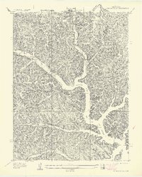 preview thumbnail of historical topo map of Gravois Mills, MO in 1957