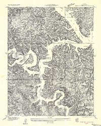Download a high-resolution, GPS-compatible USGS topo map for Green Bay Terrace, MO (1957 edition)