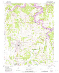 preview thumbnail of historical topo map of Greenfield, MO in 1956