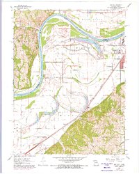 Download a high-resolution, GPS-compatible USGS topo map for Halls, MO (1973 edition)