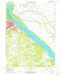 Download a high-resolution, GPS-compatible USGS topo map for Hannibal East, MO (1973 edition)
