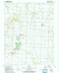 Download a high-resolution, GPS-compatible USGS topo map for Harwood, MO (1991 edition)