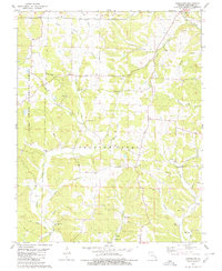 Download a high-resolution, GPS-compatible USGS topo map for Hurricane, MO (1980 edition)
