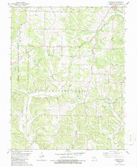 Download a high-resolution, GPS-compatible USGS topo map for Hurricane, MO (1986 edition)