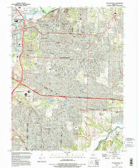 preview thumbnail of historical topo map of Independence, MO in 1990
