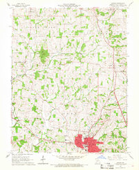 Download a high-resolution, GPS-compatible USGS topo map for Jackson, MO (1968 edition)
