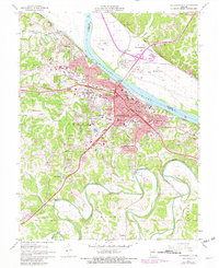 preview thumbnail of historical topo map of Jefferson City, MO in 1967