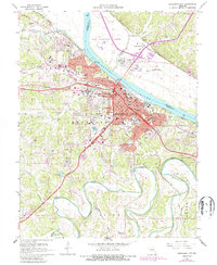 preview thumbnail of historical topo map of Jefferson City, MO in 1967