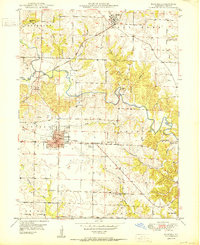 1950 Map of Kahoka, MO