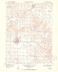 1950 Map of Kahoka, MO
