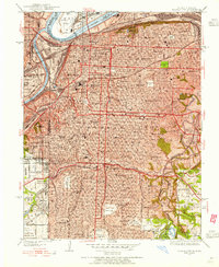 Download a high-resolution, GPS-compatible USGS topo map for Kansas City, MO (1955 edition)
