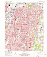 preview thumbnail of historical topo map of Kansas City, KS in 1964