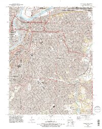 preview thumbnail of historical topo map of Kansas City, KS in 1991