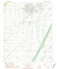 1983 Map of Kennett, MO, 1984 Print