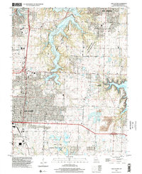 preview thumbnail of historical topo map of Jackson County, MO in 1996