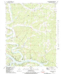 preview thumbnail of historical topo map of Benton County, MO in 1983