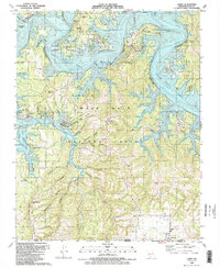 Download a high-resolution, GPS-compatible USGS topo map for Lampe, MO (1989 edition)