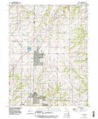 Download a high-resolution, GPS-compatible USGS topo map for Lawson, MO (1997 edition)