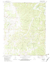 preview thumbnail of historical topo map of Dallas County, MO in 1982
