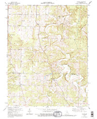 preview thumbnail of historical topo map of Phelps County, MO in 1992